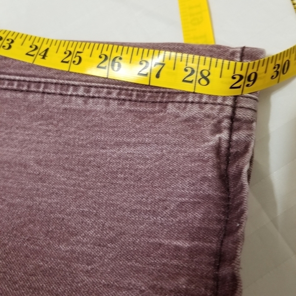 Men's Slim Fit Pink Burgandy Reese Jeans - Size 30 - Picture 8 of 12